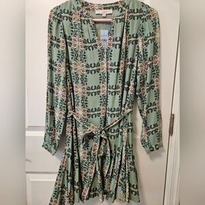 Loft Floral Long Sleeve Dress